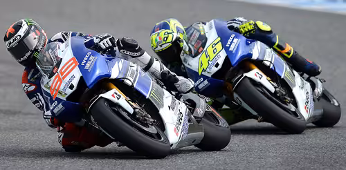 Lorenzo con Rossi
