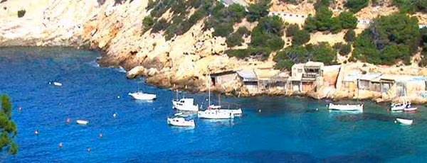 Los barcos de lujo fondean en Eivissa dañando la posidonia