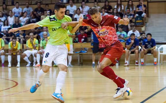 Pretemporada encuentro de futbol Sala, solidario a favor de Caritas Interparroquuial de Yecla, entre Elpozo Murcis FS vs Palma Futsal, Pabellon Jose Ortega Chumilla, Yecla, 15-09-2016, foto/Pascu Mendez