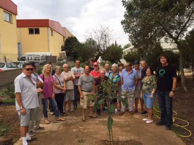 los participante sen el curso de compostaje de calvia