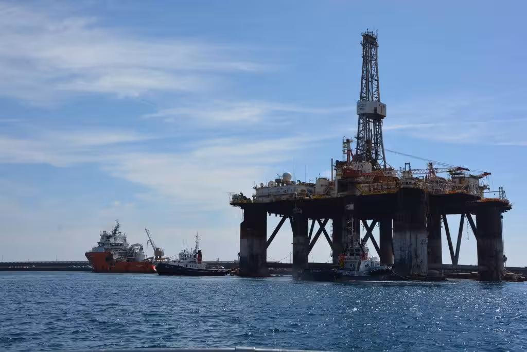 Plataforma de prospecciones petrolífera