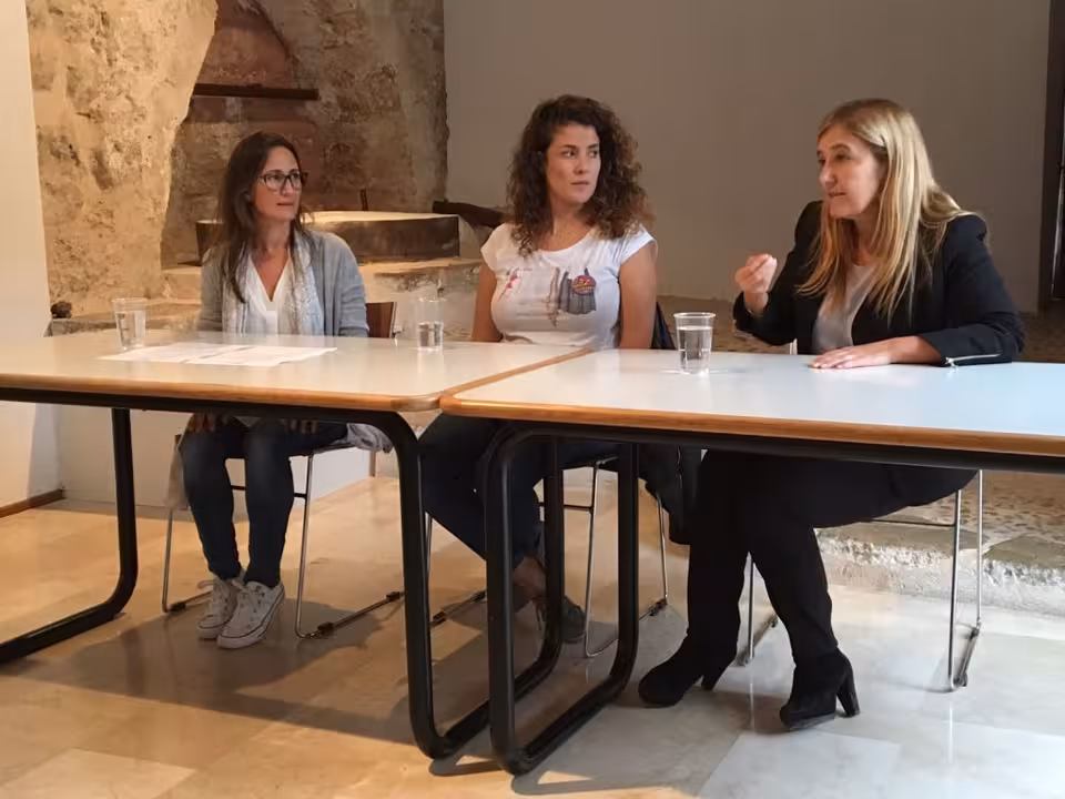 Mariló Molina, Aina Sastre y Rosa Cursach