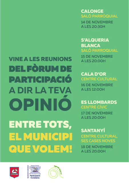 horarios foros santanyí