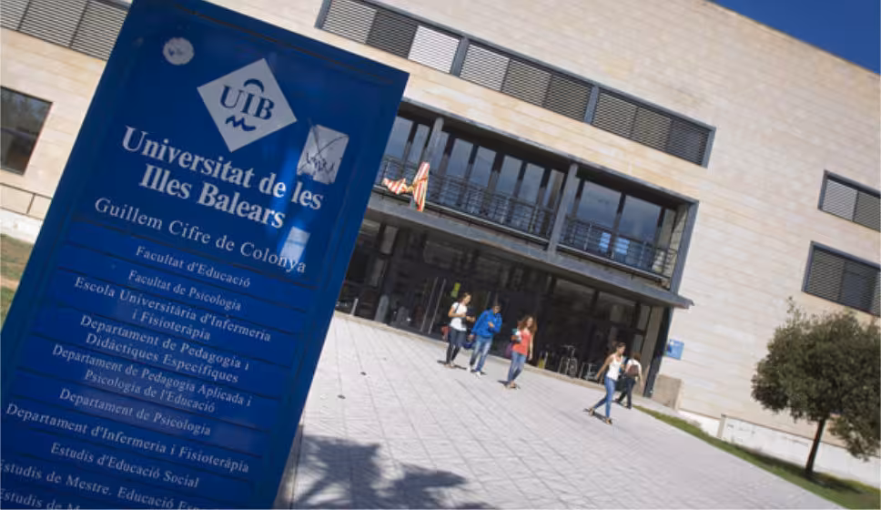 View taken on Octobee 4, 2012 of the Guillem Cifre de Colonya building at the University of the Balearic Islands (UIB) in Palma de Mallorca. Spanish police said they had arrested a 21-year-old man as he received 140 kilograms (310 pounds) of explosives to carry out a Columbine-style massacre of students. The suspect was arrested in the tourist haven of Palma de Mallorca and his hate-filled personal diary and other papers revealed plans to attack the University of the Balearic Islands, they said. Identified only by the initials J.M.M.S., he was detained on October 3, 2012 just as he received more than 140 kilograms of exposives that he had bought online, police said in a statement. AFP PHOTO / Jaime REINA