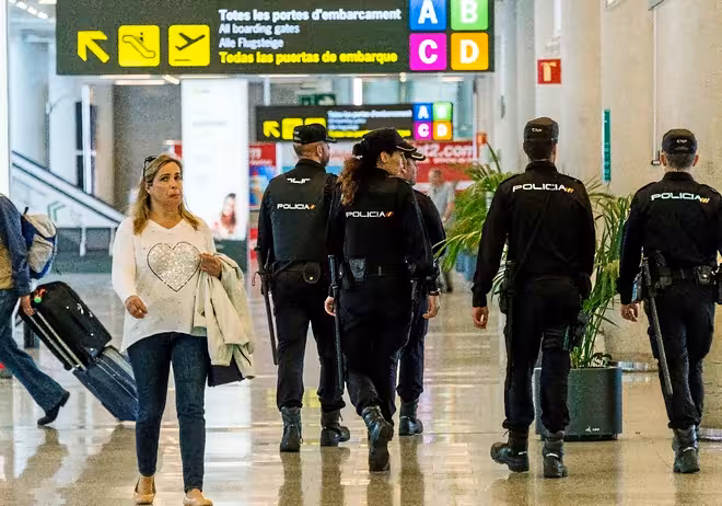 Policías en Son Sant Joan