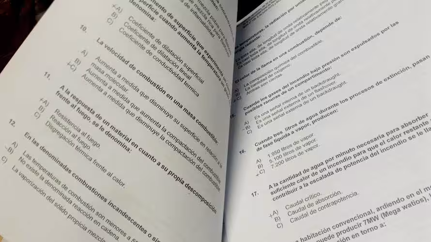 Examen Bomberos