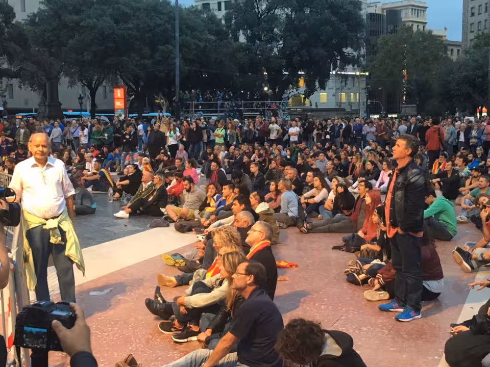 Manifestación Plaza Catalunya