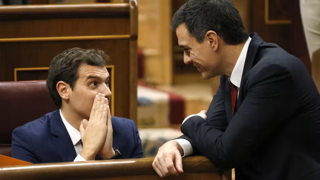 Rivera y Pedro Sánchez