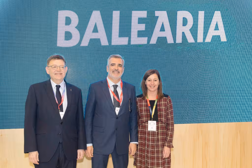 Madrid 17/1/18 - FITUR. Presentación del fast Ferry Eco Aqua de la compañía Baleària con la presencia de Adolfo Utor, presidente de la compañía, Francina Armengol y Ximo Puig, presidente de la Generalitat Valenciana - Foto: Vicens Giménez/Balearia