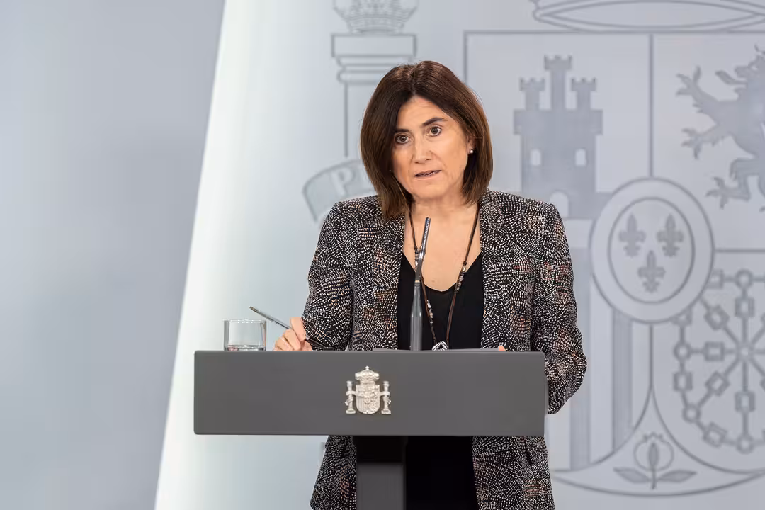 Intervención en rueda de prensa de María José Sierra, jefa de Área del Centro de Coordinación de Alertas y Emergencias Sanitarias del Ministerio de Sanidad, tras la reunión del Comité de Gestión Técnica del Coronavirus. 4 de abril de 2020.
Intervención en rueda de prensa de María José Sierra, jefa de Área del Centro de Coordinación de Alertas y Emergencias Sanitarias del Ministerio de Sanidad, tras la reunión del Comité de Gestión Técnica del Coronavirus. 4 de abril de 2020.
4/4/2020