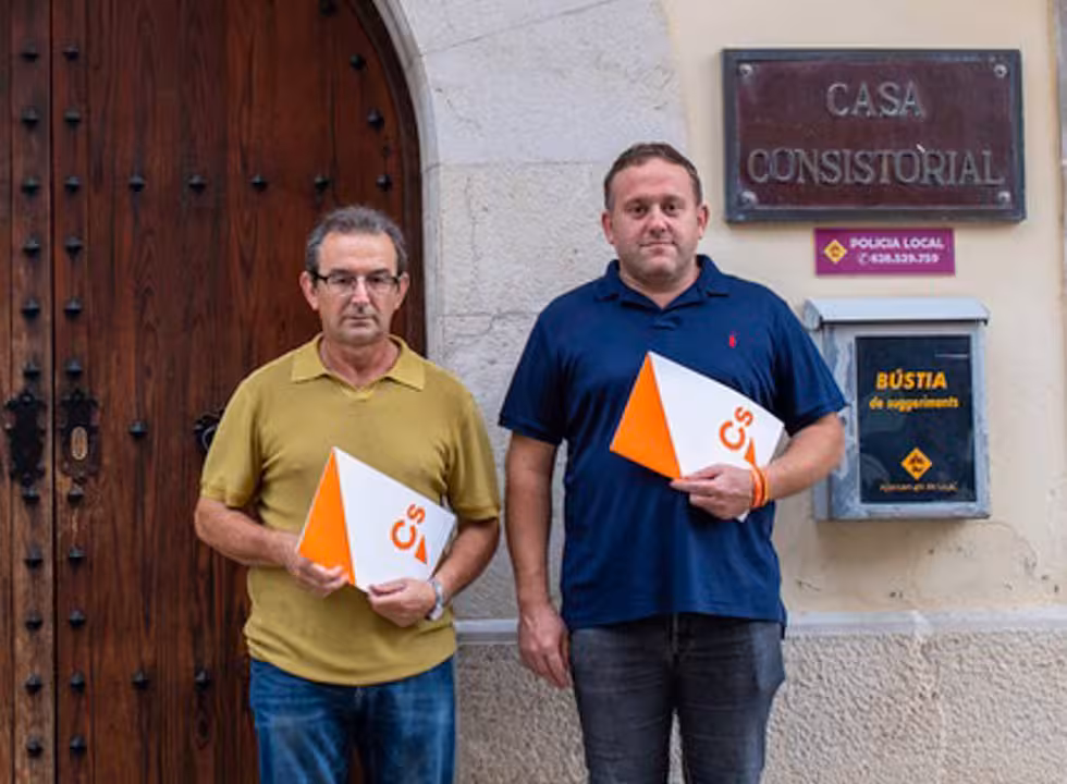 17/09/2020 Los concejales de Ciudadanos (Cs) en el Ayuntamiento de Llubí, Toni Vallespir y Rafel Ramis.
POLITICA ESPAÑA EUROPA ISLAS BALEARES AUTONOMÍAS
CIUDADANOS
