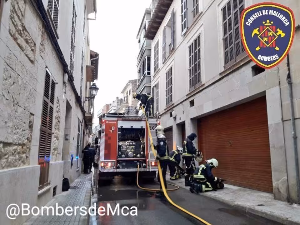 Imagen de archivo de una actuación de Bombers de Mallorca.