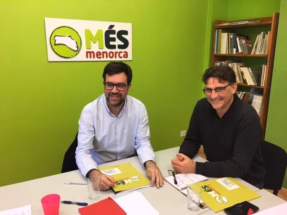 05-06-2021 El coordinador de MÉS per Mallorca, Antoni Noguera, y el coordinador de MÉS per Menorca, Damià Moll.
POLITICA ESPAÑA EUROPA ISLAS BALEARES AUTONOMÍAS
MÉS PER MALLORCA