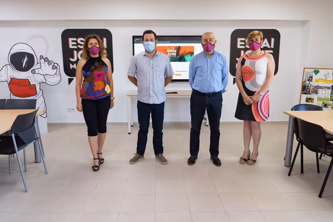 22-06-2021 El alcalde de Marratxí, Miquel Cabot, junto a otros regidores municipales, en la presentación del programa 'Estiu Jove'.
POLITICA ESPAÑA EUROPA ISLAS BALEARES AUTONOMÍAS
AYUNTAMIENTO DE MARRATXÍ
