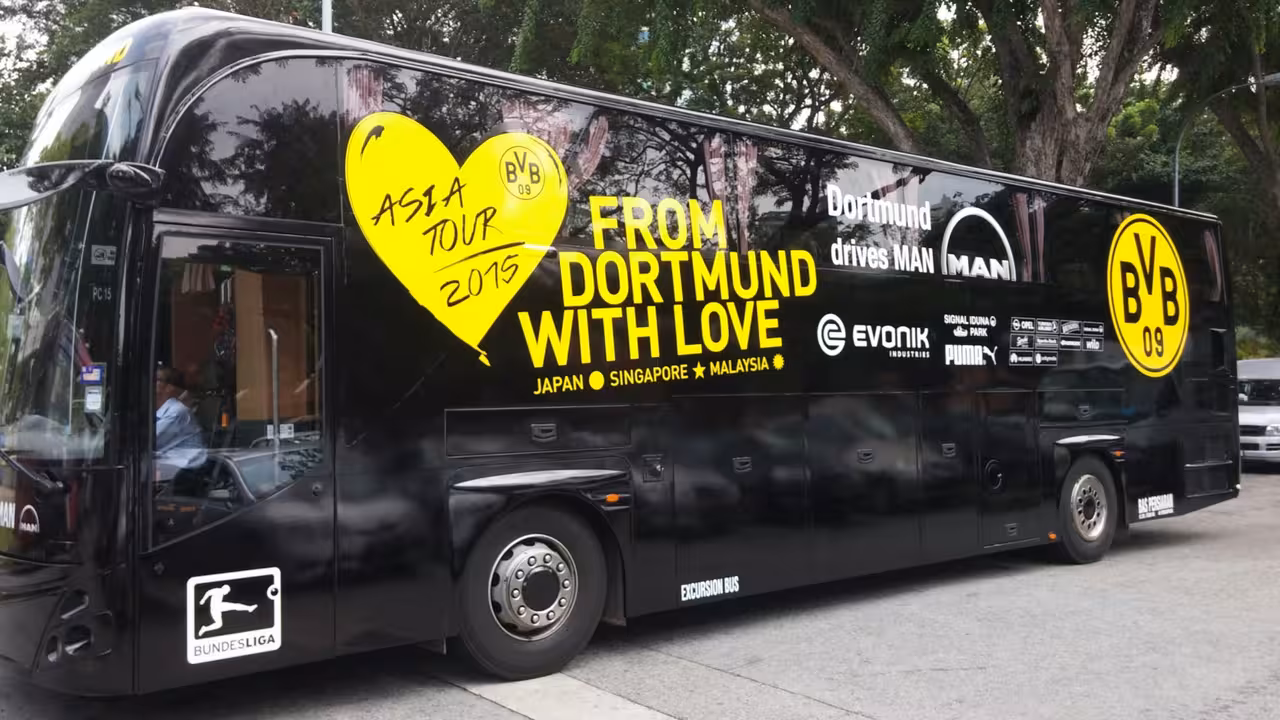 El autobus del Dortmund