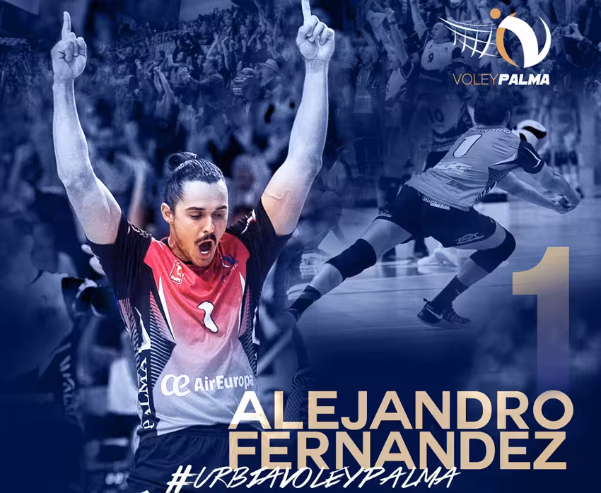Alejandro Fernández en el Urbia Palma Voley