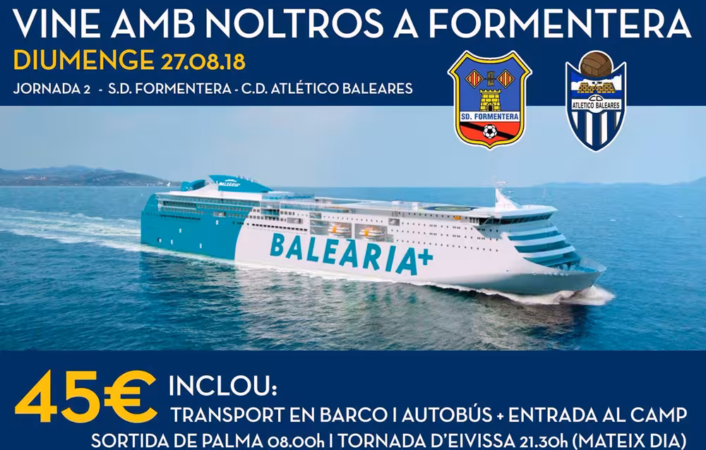 Baleares desplazamiento a Formentera
