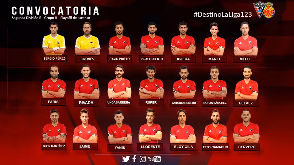 La convocatoria del Mirandes