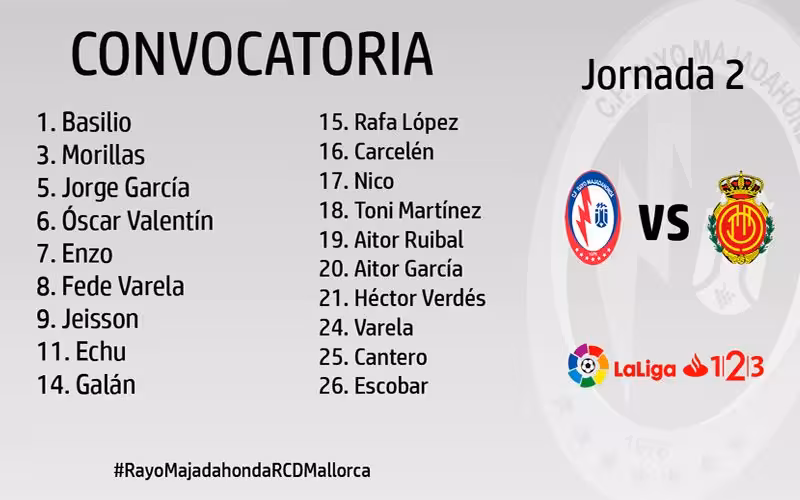Convocatoria Rayo Majadahonda