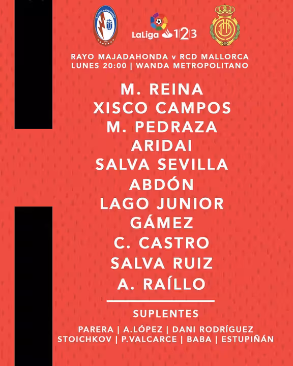 Once ante Rayo Majadahonda