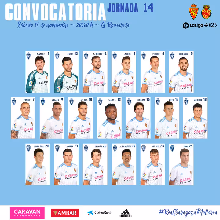 Convocatoria Real Zaragoza