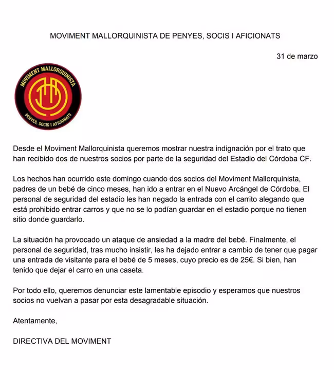 Indiganción Moviment Mallorquinista