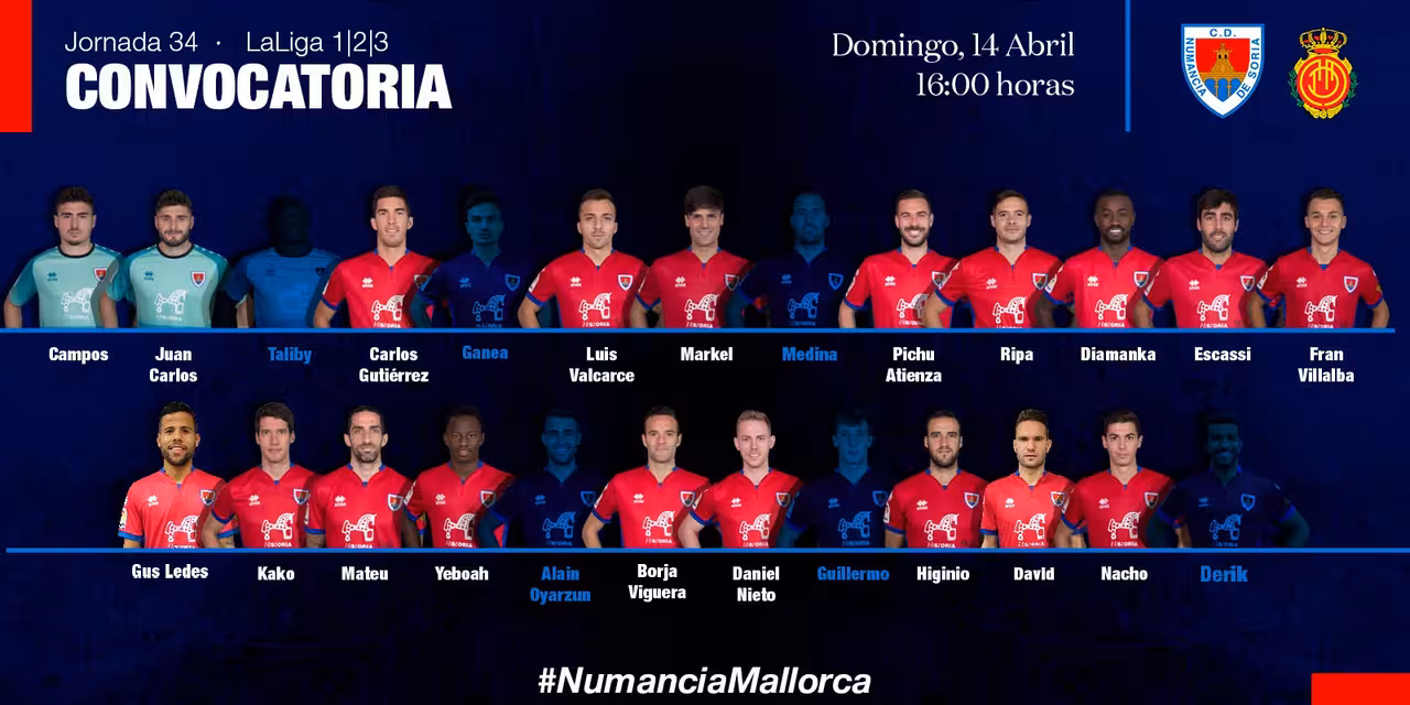 Convocatoria del CD Numancia