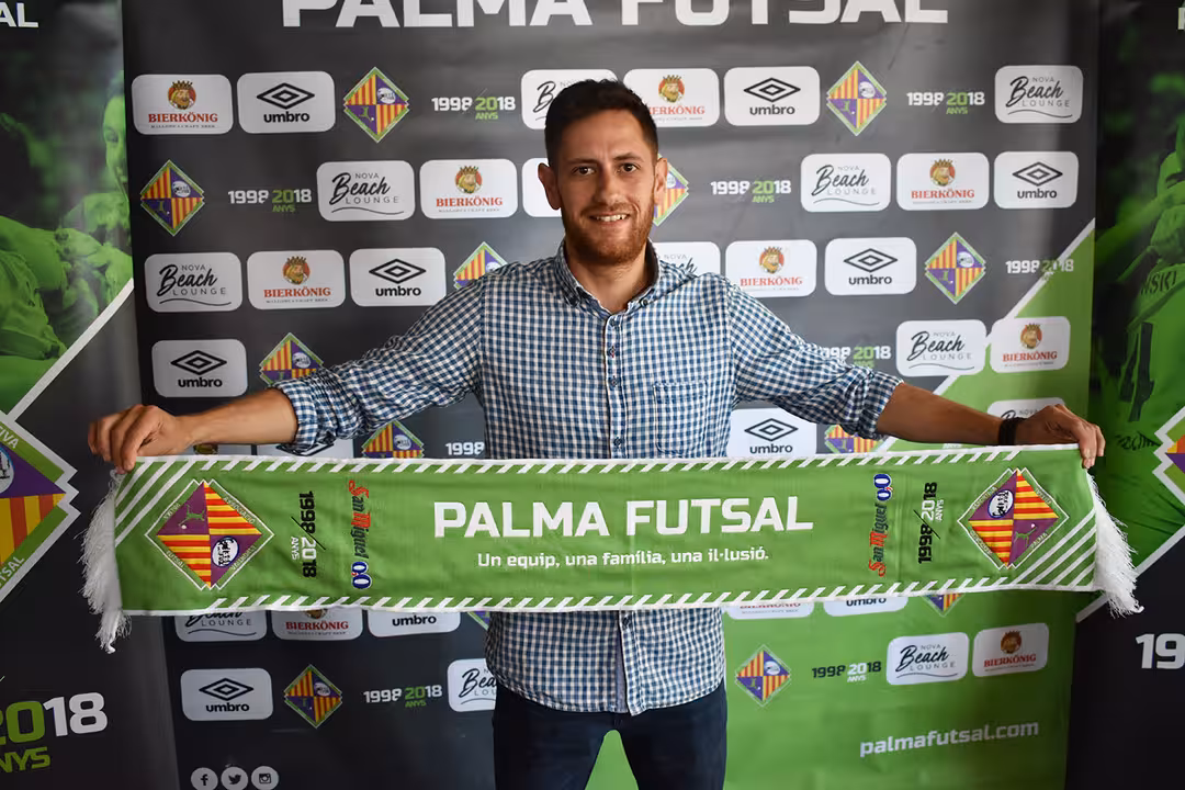 Rafa López en el Palma Futsal