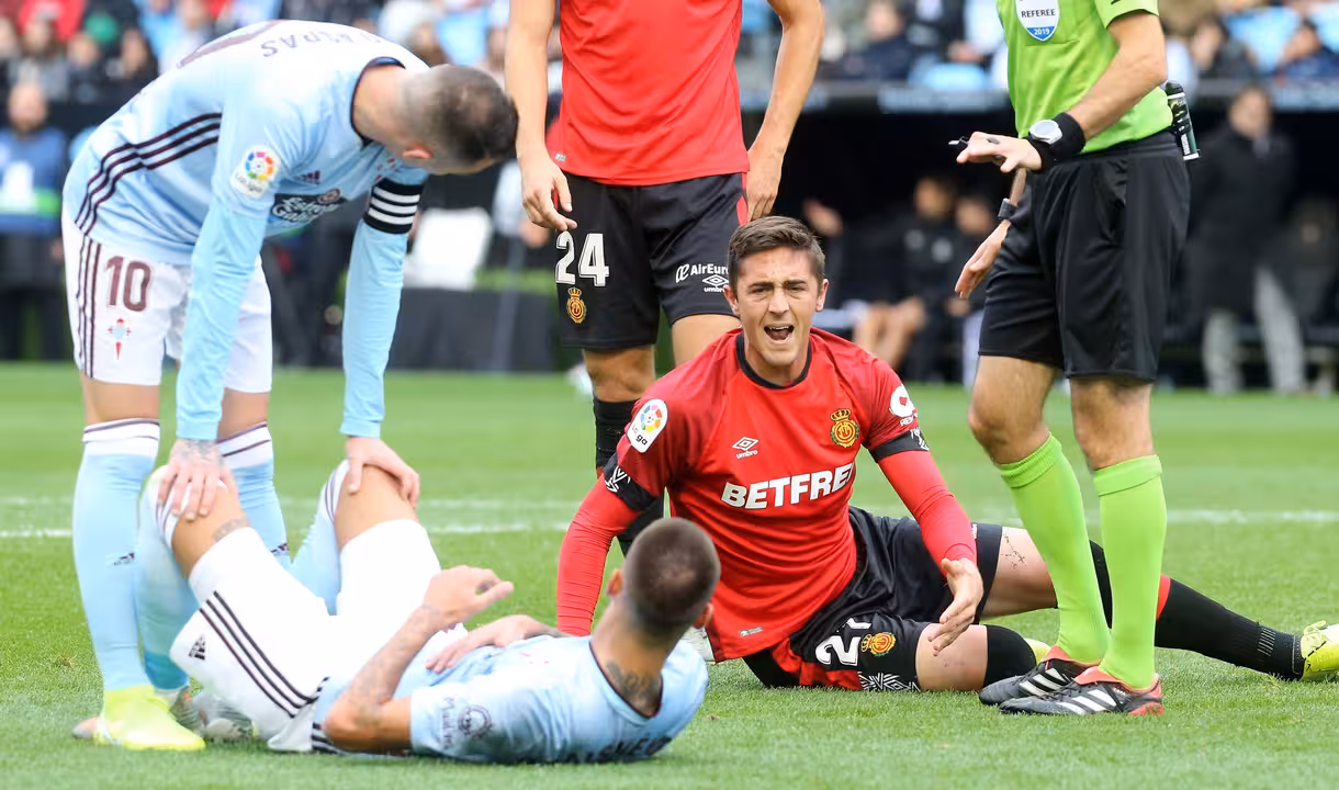 Raillo en el partido ante el Celta de Vigo