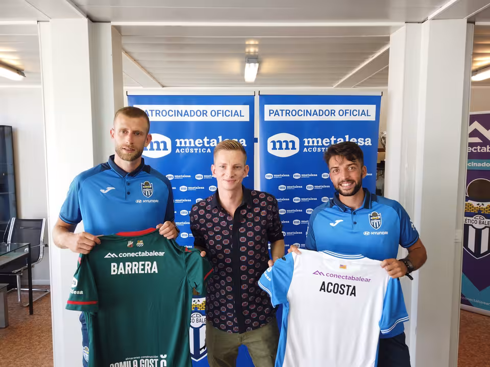 Messow con Barrera y Acosta