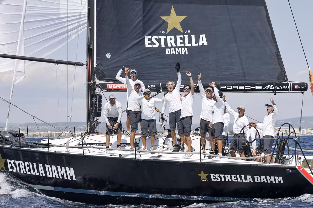 02 August 2025 - 43 Copa del Rey MAPFRE, Palma de Mallorca. ESTRELLA DAMM SAILING TEAM-SUI2012_P31, ORC 0 ABANCA.