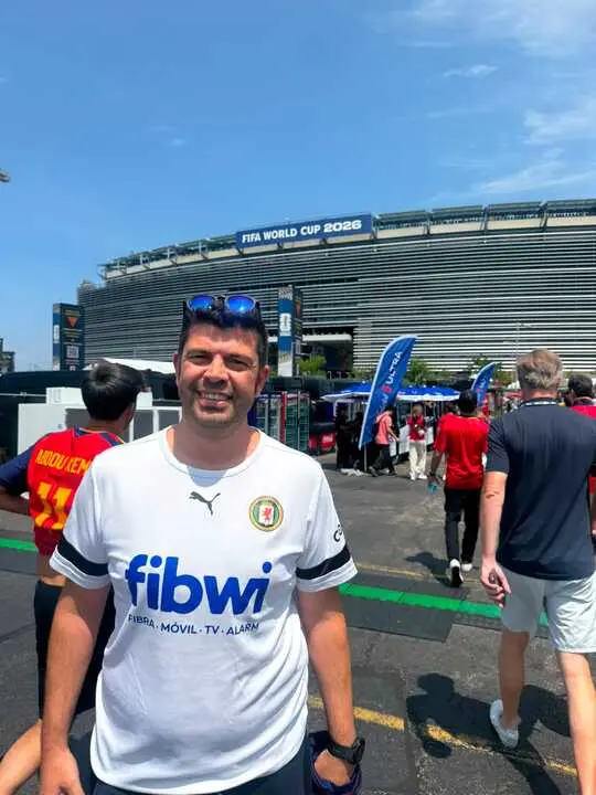 Andreu Alcover en el MetLife Stadium de Nueva York.