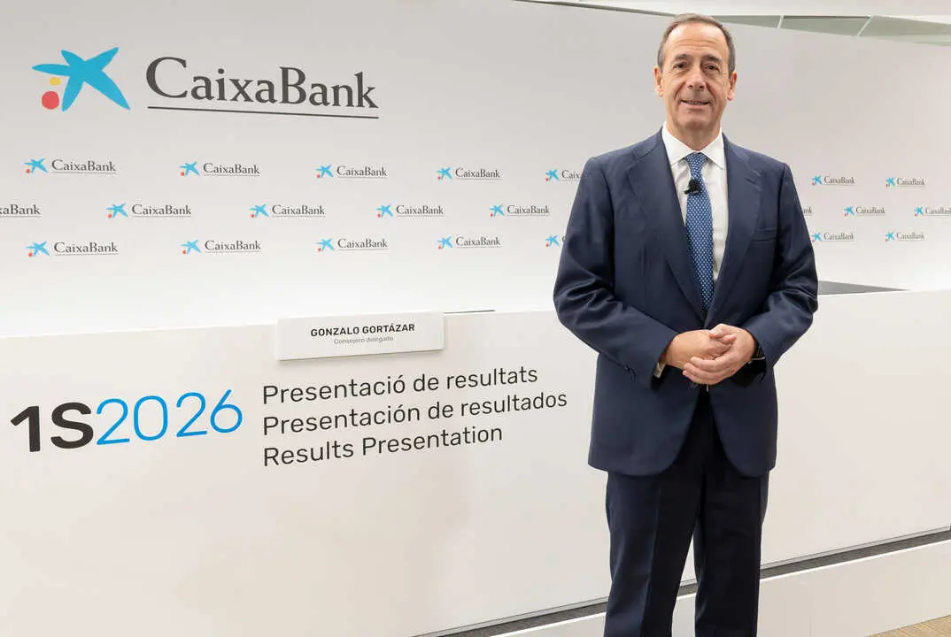 Foto Gonzalo Gort&aacute;zar, presentaci&oacute;n de Resultados CaixaBank 1S 2026
