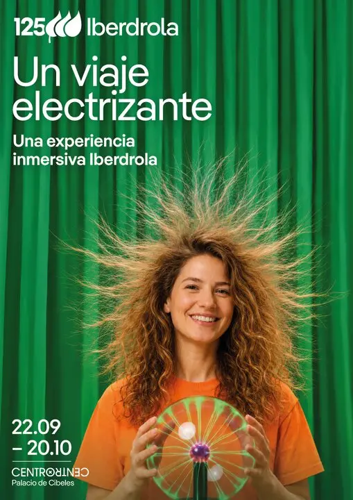 cartel muestra tecnologica en Madrid de Iberdrola