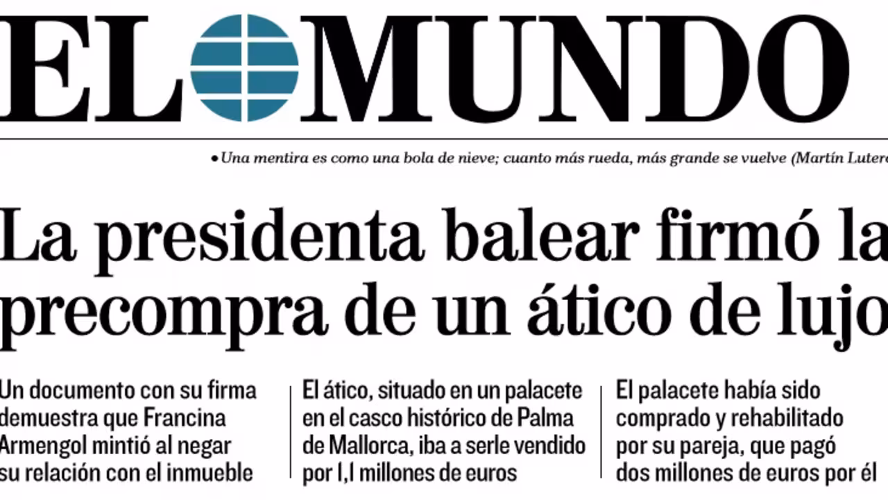 Portada El Mundo Francina Armengol ático de lujo en el casco antiguo de Palma
