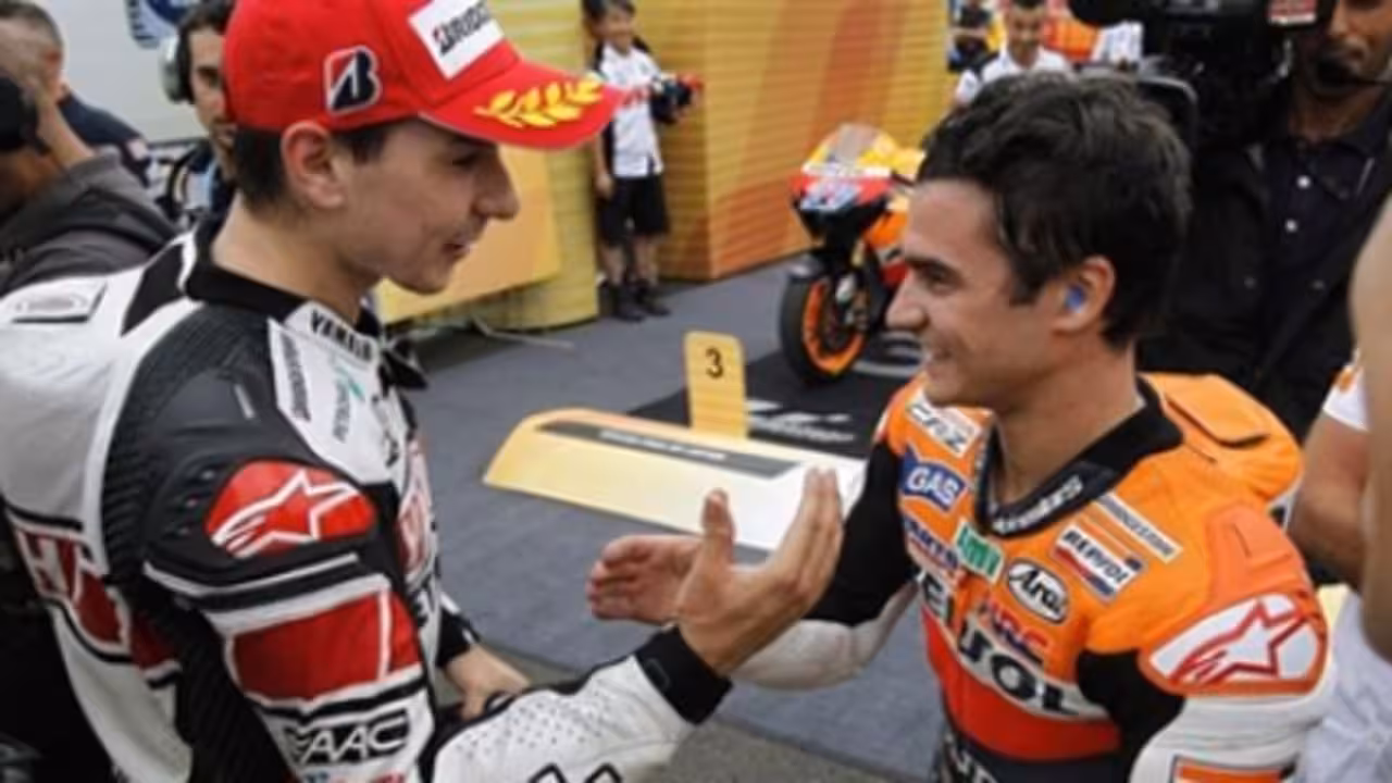 Lorenzo con Pedrosa