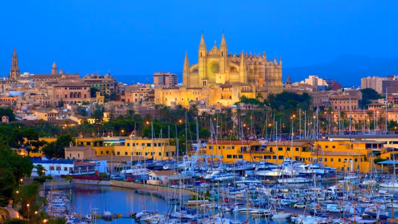 Palma de Mallorca de noche