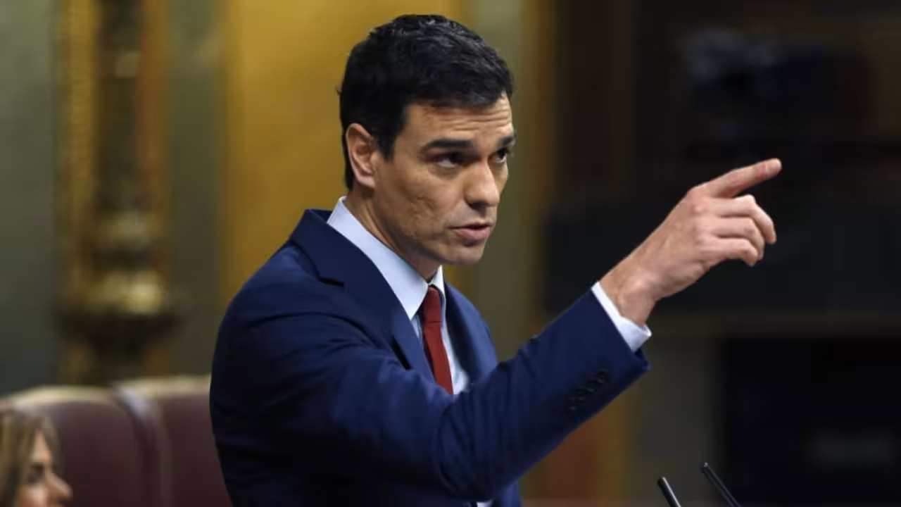 Pedro sánchez en un discurso