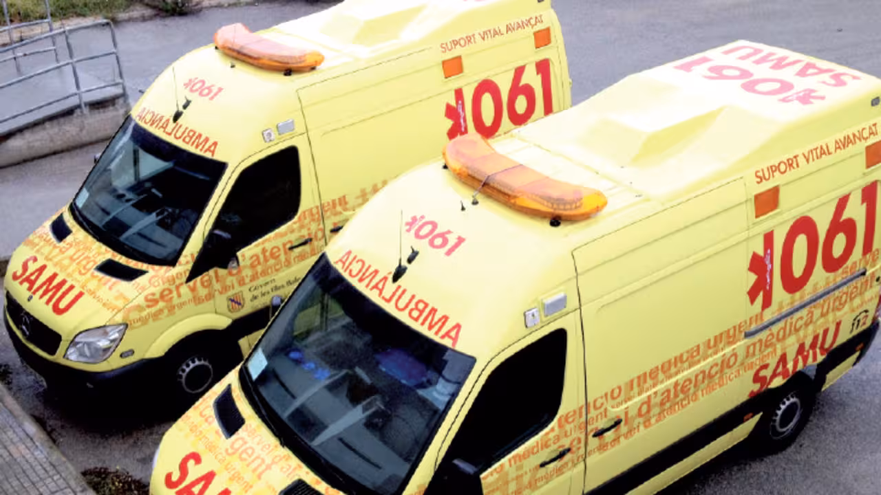 ambulancias aparcadas