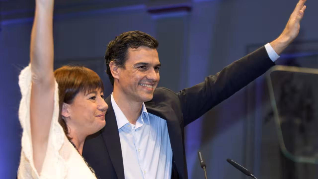 Armengol con Pedro Sánchez