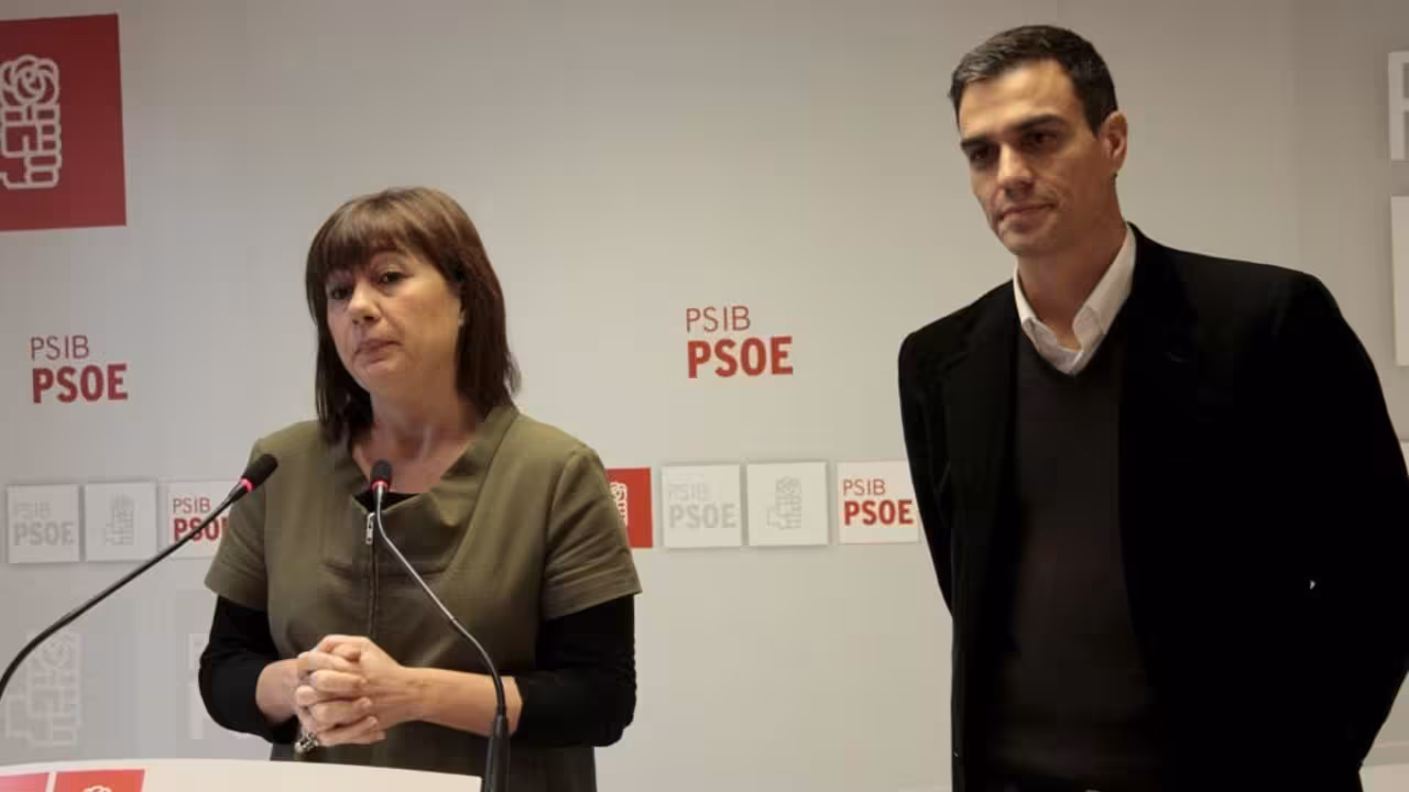 Armengol y Pedro Sánchez|FOTO: Congreso