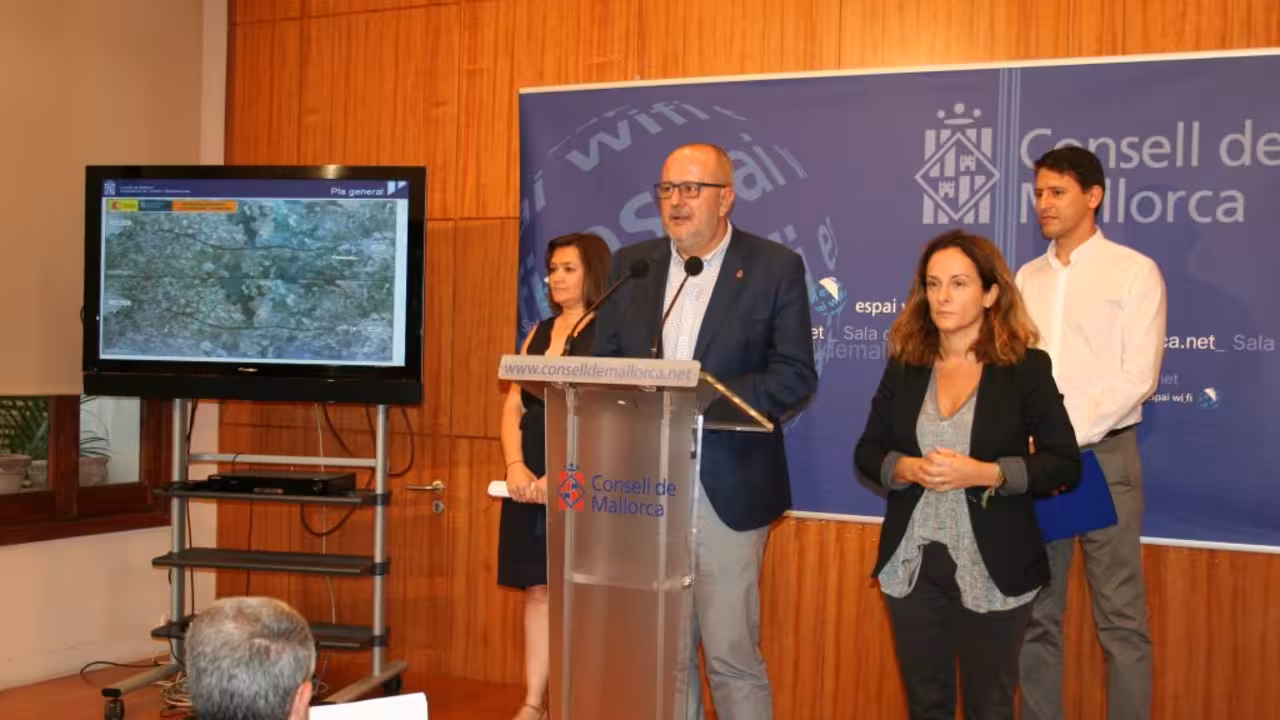 Presentación modificaciones de la carreteraLlucmajor-Campos