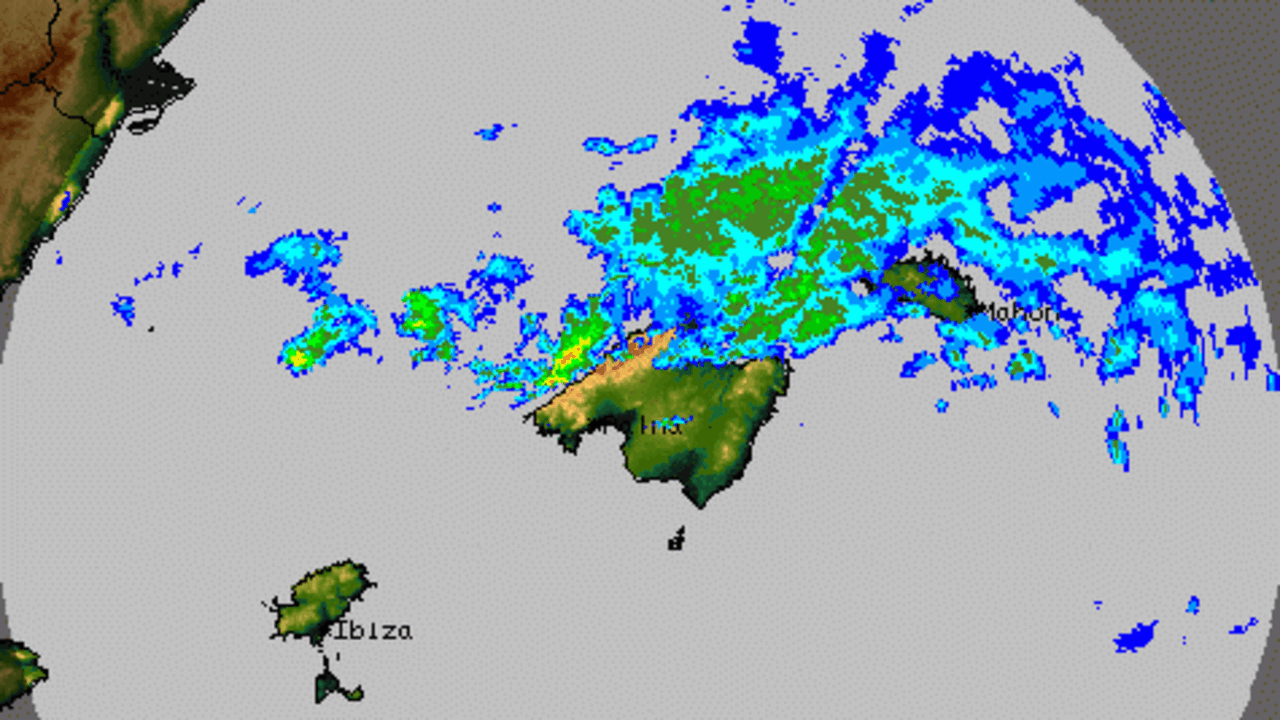 |grafico tormenta baleares|carrer de sant miquel inundat