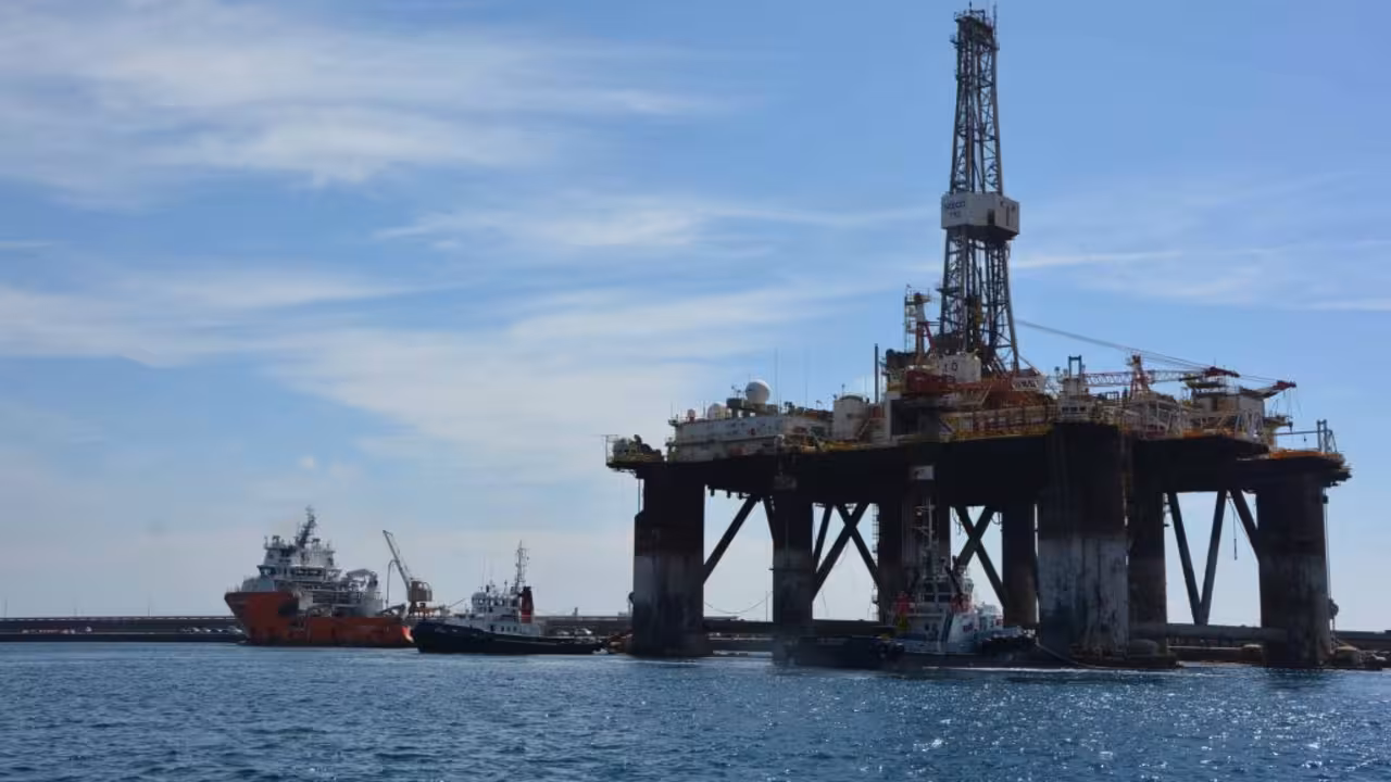 Plataforma de prospecciones petrolífera