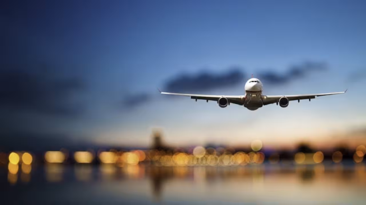 avion que despega