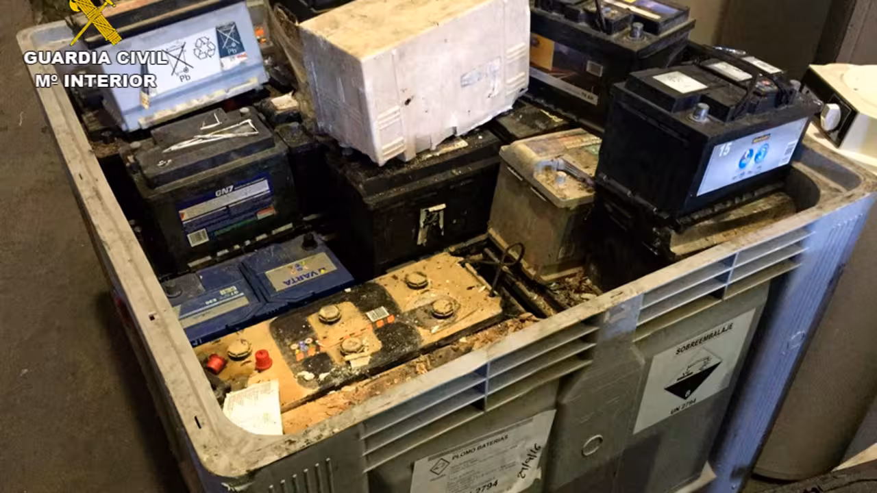 baterias robadas que ha incautado la guardia civil