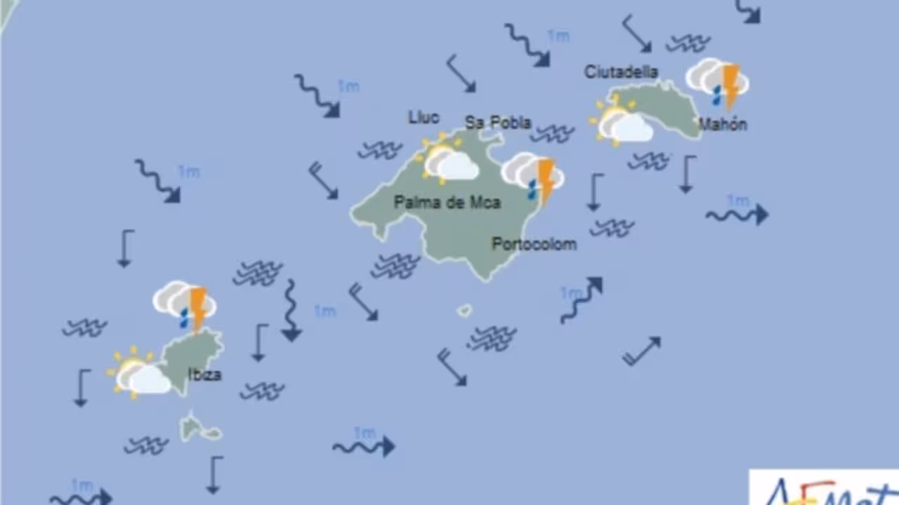 Tormentas en Baleares