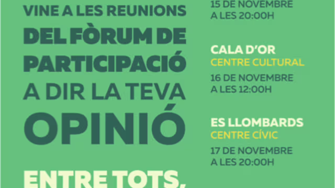 horarios foros santanyí