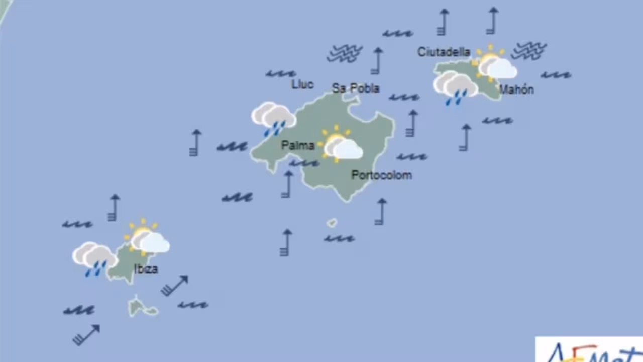 EL TIEMPO/ Posibilidad de tormenta en Baleares