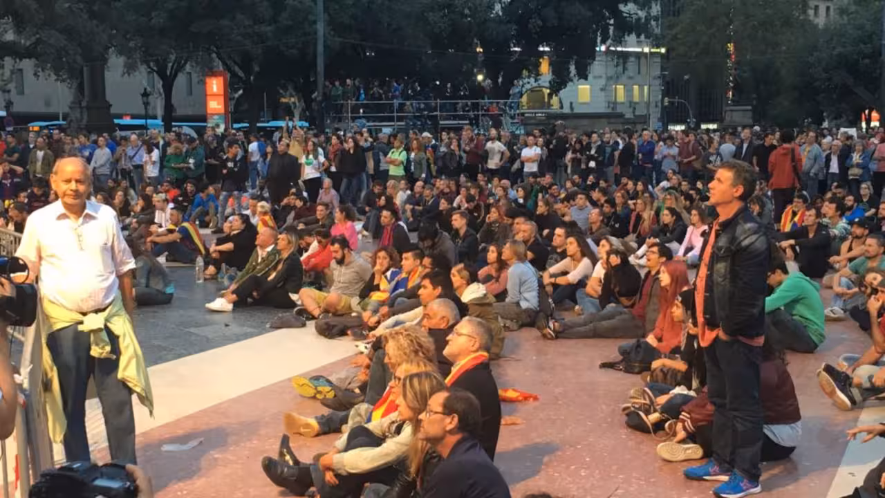 Manifestación Plaza Catalunya